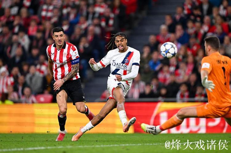 欧冠：巴尔科拉击中门框 巴黎圣日耳曼客场与毕尔巴鄂竞技握手言和